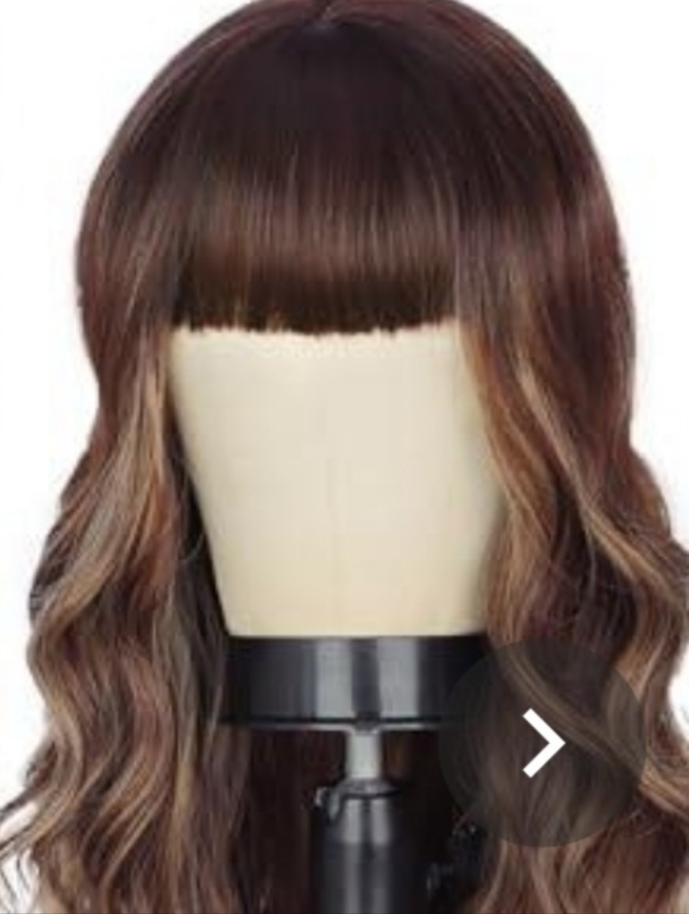 Lativ Wavy Long Women's Wig With Bangs